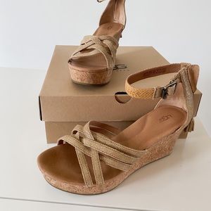 Ugh Lillie Metallic Wedge